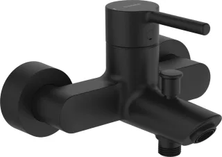 Hansa Einhandmischer Wafü und Brausebatterie HANSAVANTIS, Ausladung 154 mm Matt-Schwarz, 5244226733 5244226733