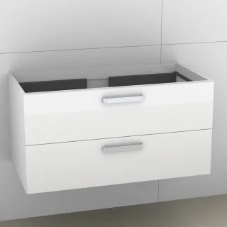 Artiqua 414 Waschtischunterschrank für Venticello 4104Aj, 4104AL Weiß Glanz, 414-WU2L-V106-7050-68 414-WU2L-V106-7050-68