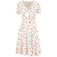 Blutsgeschwister Sommerkleid Shalala Tralala Spring - Sommerkleid - Jerseykleid - weißes Kleid