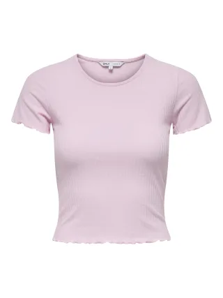 ONLY - ONLEMMA S/S SHORT TOP NOOS JRS Pink Lady - Gr. - XL