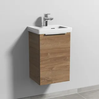 Sanipa 3way Waschtischunterbau zu Villeroy & Boch Subway 3.0 Waschtisch mit 1 Tür, Eiche-Kansas UM84159