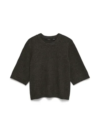 VERO MODA - VMBOOM 2/4 O-NK OVERSIZE PULLOVE GA NOOS Chocolate Torte - Gr. - S