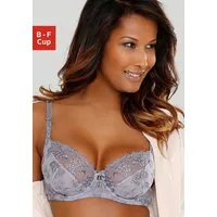 LASCANA Bügel-BH mit transparenter Stickerei-Spitze – auch ideal für große Größen