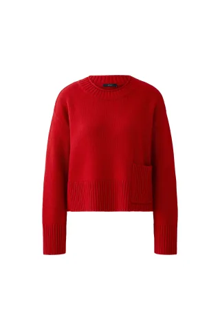 Oui - Pullover scarlet sage - Gr. - 40