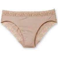 CALIDA Hüftslip Natural Comfort Lace Damen (1-St) regular cut, aus hochwertiger Baumwolle, mit Spitzendetails