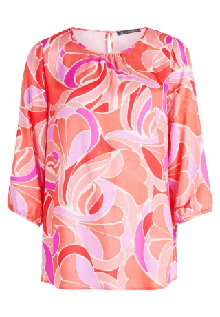 Betty Barclay - Satin-Bluse red/rosè - Gr. - 44