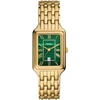 Fossil Quarzuhr Raquel ES5341, Armbanduhr, Damenuhr, Datum, analog, Edelstahlarmband