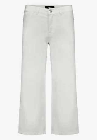 zero - 3/4-Jeans mit weitem Bein im Culotte-Stil weiß - Gr. - 44