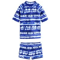 Next Badeanzug Sonnenschutztop und Schwimmshorts im Set (2-St)
