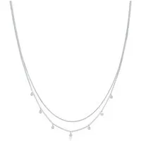 Elli Gliederkette Layer Basic Mini Disc Plättchen 925 Silber