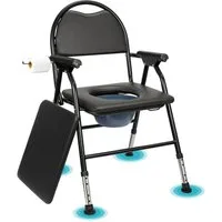 Youyijia Klappstuhl Toilet Chair Seniors, über Armlehnen, um Stabilität und Langlebigkeit