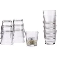 relaxdays Teelichthalter Teelichtgläser 12er Set