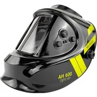 WELDINGER Schweißhelm Automatik-Schweißhelm AH 600 light air mit Ventilation Arbeitslicht, Panorama Sichtfeld