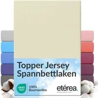 etérea Himmlische Qualität Spannbettlaken etérea Comfort Jersey Topper Spannbettlaken, Jersey, Gummizug: rundum, (1 Stück)