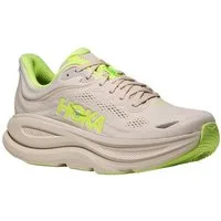 Hoka One One Bondi 9 (Dämpfung) beige/grau/neon Herren Laufschuh