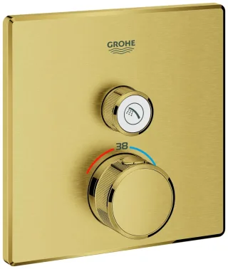 GROHE Thermostat Grohtherm SmartControl 29123 eckig FMS 1 ASV cool sunrise geb., 29123GN0 29123GN0