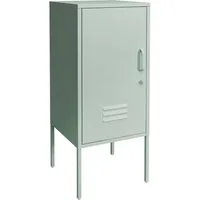 en.casa Nachtschrank »Hausjärvi« mit abschließbarer Tür 82 x 35 x 35 cm Stahl Mintgrün