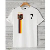 RMK T-Shirt Herren Shirt Trikot Fan Fußball Deutschland Germany EM WM 2024 aus gekämmter Baumwolle