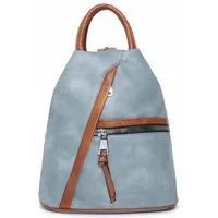 ITALYSHOP24 Rucksack Damen City- TagesRucksack Daypack Backpack Tasche Schultertasche Sport, Handtasche tragbar, Leder Optik viele Farben/Variationen, Schule Reise
