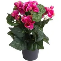 Kunstblume Begonienbusch mit 7 Stielen, Botanic-Haus, Höhe 26 cm