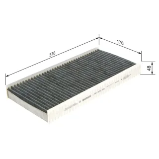 Bosch Aktivkohle-Innenraumfilter Citroen Fiat Peugeot Toyota
