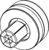 Tece -Ersatzteil Aufweitkopf V 25 mm , 720045 720045