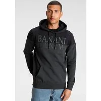 Bruno Banani Kapuzensweatshirt Langarm, bedruckt und meliert, aus Baumwollmischung
