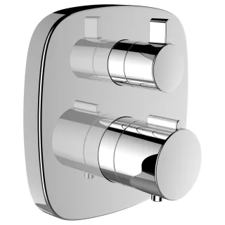 LAUFEN 2-Griff-Wannenthermostat, Unterputz, Citytherm, 2 Mischwasserabgänge, 2-Wege-Mengenregulierun HF905375100000