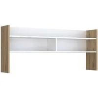 FORTE Schreibtischaufsatz in Artisan Eiche/ Weiß - 139,6x60x25,8 (BxHxT)
