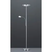 Reality Leuchten LED Stehlampe Ackbar, LED fest integriert, Warmweiß, Touchdimmer, Lesearm, Fluterschale kippbar, 1700 Lumen, 3000 Kelvin