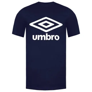 Umbro Kurzarm Crew Neck Navy Blue Herren Großes Logo T-Shirt 65352u Y70