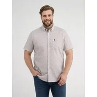 LERROS Kurzarmhemd Kurzarmhemd mit geometrischem Print, große Größen