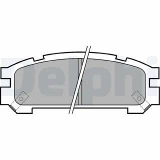 Delphi Bremsbel?ge hinten Subaru Forester Impreza Legacy Svx