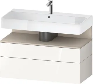 Duravit Qatego Waschtischunterbau wandhängend Weiß Hochglanz 990x470x590 mm - QA4395083220000 QA4395083220000