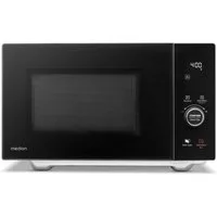 Medion® Mikrowelle MD 12041, 4in 1, Doppelgrill, Heißluftfunktion, Sensor Touch, Grill und Heißluft, Mikrowelle, 25 l, 10 Leistungsstufen, 11 Automatikprogramme, Auftaufunktion, schwarz