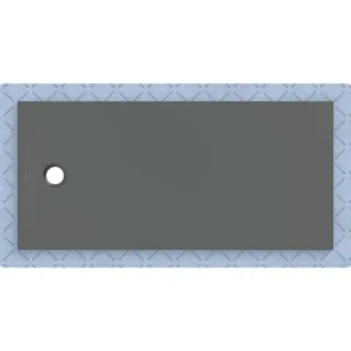 Geberit CleanFloor30 Duschfläche integriert, mit Dichtvlies, graphit: 170x80cm,, 551010DM1 551010DM1