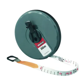 Dönges Rollbandmaß mit Haken , 30 m, Bandbreite 14 mm