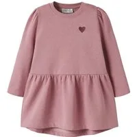 Name It Minikleid NMFVIMA LS SWE DRESS BRU Baumwollmischung, regular fit