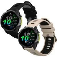 kwmobile Schutz-Set 2x Uhrenarmband für Garmin Forerunner 970 / Forerunner 570 47mm / Venu, Fitnesstracker Band Set aus TPU Silikon - Ersatzarmband Smartwatch