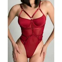 Elegant Love Body Dessous-Body im Corsagen-Stil – Sexy Reizwäsche mit Straps & Bügel Sinnliche Lingerie – Reizvolle Damenunterwäsche mit Zierträgern
