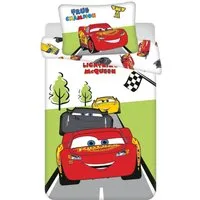 Jerry Fabrics Bettwäsche Disney Cars Kinderbett 100x135 cm + 40x60 cm aus 100% Baumwolle