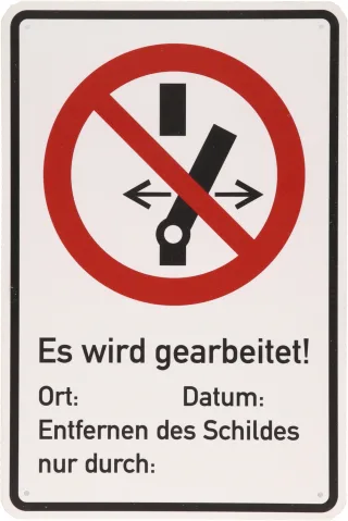KS Tools Warnschild Geerdet - 117.2482