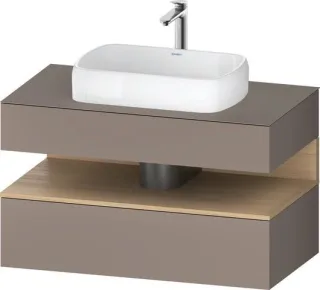 Duravit Qatego Konsolenwaschtischunterbau wandhängend Basalt Matt 1000x550x600 mm - QA4731030430010 QA4731030430010