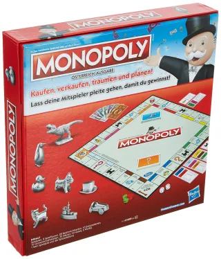 Hasbro Gaming C1009156 - Monopoly Classic österreichische Version Familienspiel