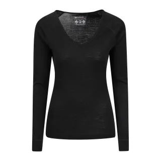 Mountain Warehouse - Oberteil V-Ausschnitt für Damen (Schwarz)