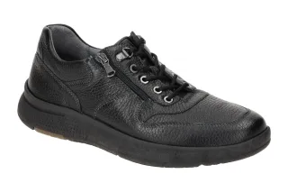 Waldl?ufer 984007 Herrenschuhe Schwarz - bequeme Schn?r Halbschuhe