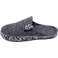 PADERO TONI-Striped Pantoffel Wollfilz Hausschuh