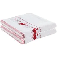 Erwin Müller Handtuch Handtuch 2er-Pack, Frottier, Walk-Frottier Motiv: Elch