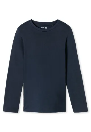SCHIESSER - Langarmshirt Rundhals nachtblau - Gr. - 50