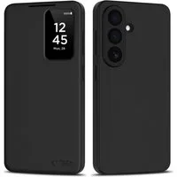 TECH PROTECT Handyhülle Brieftaschenhülle - Wallet für Samsung Galaxy S26 Schwarz Case 6,2 Zoll, Sichtfenster zeigt wichtige Infos ohne Öffnen der Hülle